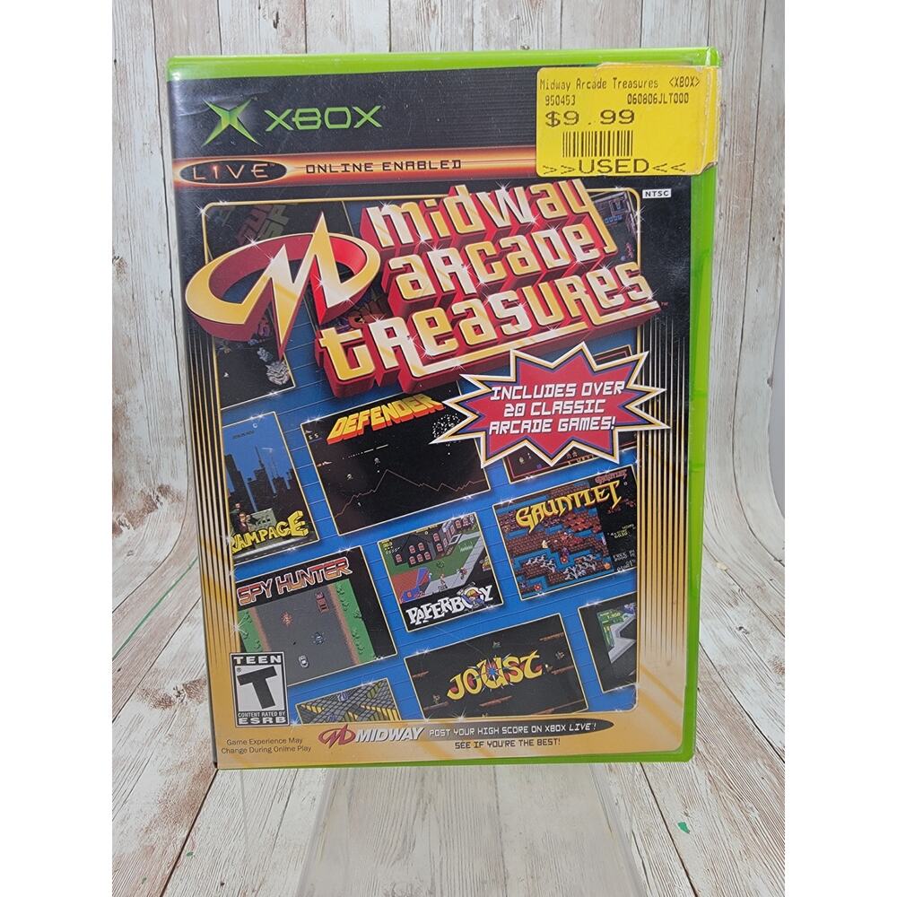 Midway Arcade Treasures - Original Xbox, 2003 - Complete CIB W/ Manual